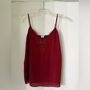 Melrose and Market Burgundy Lace Cami
